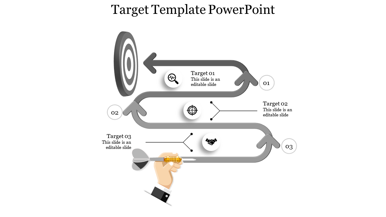 target template powerpoint-3-Gray